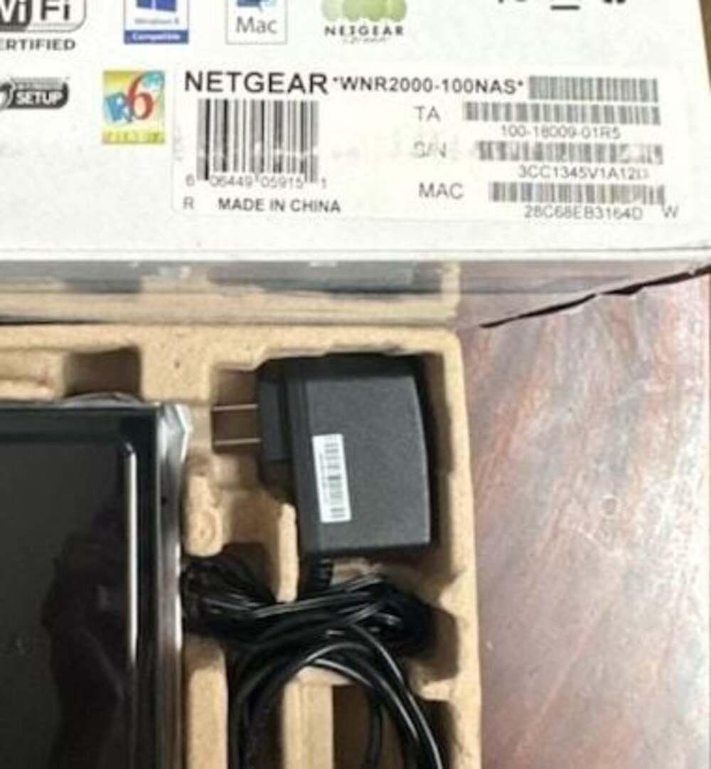 NETGEAR WNR2000 N300 Wireless Router WiFi Router w/ Power Adapter Tested Working - Picture 5 of 5